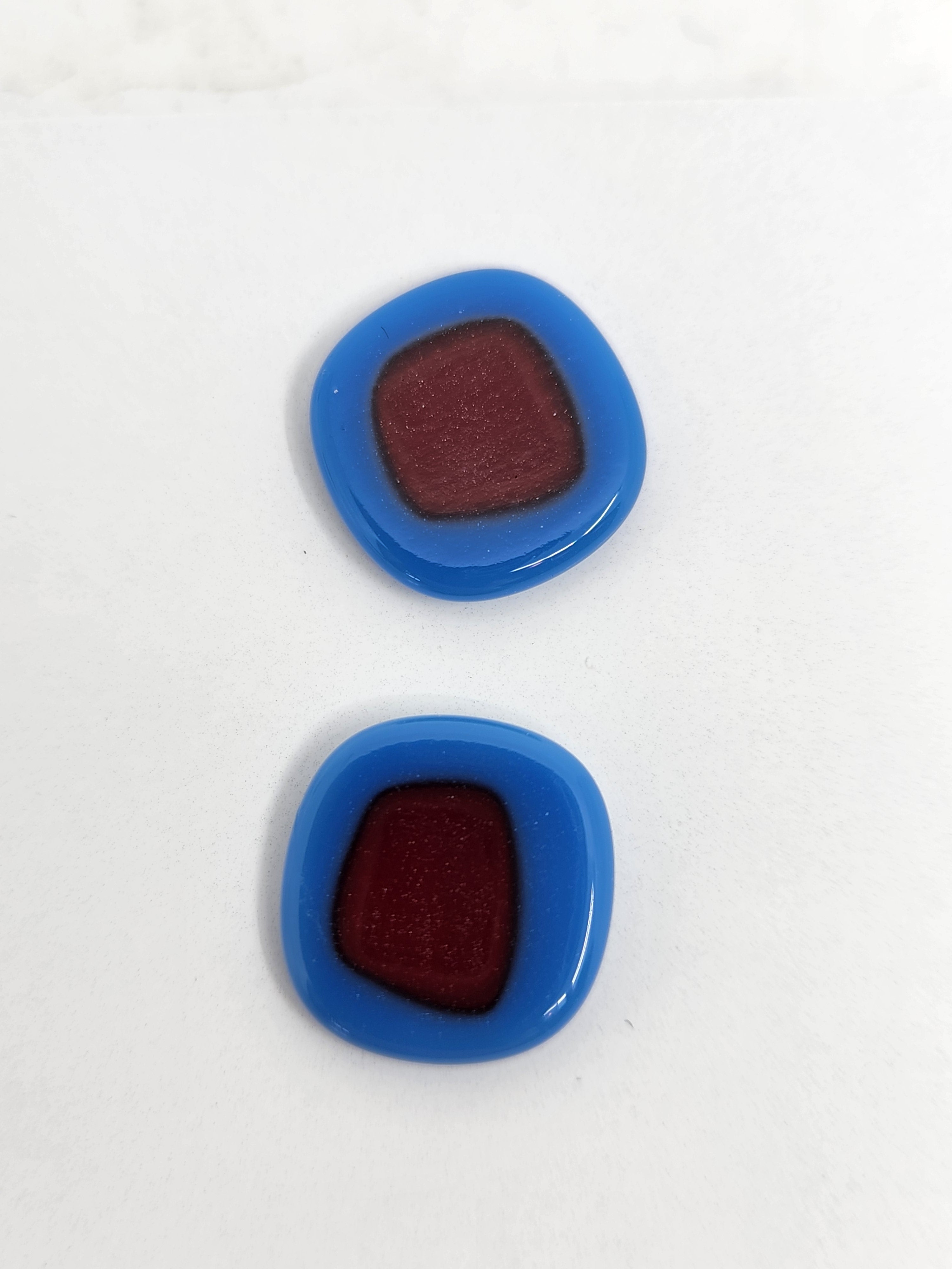 Art Glass Stud Earrings