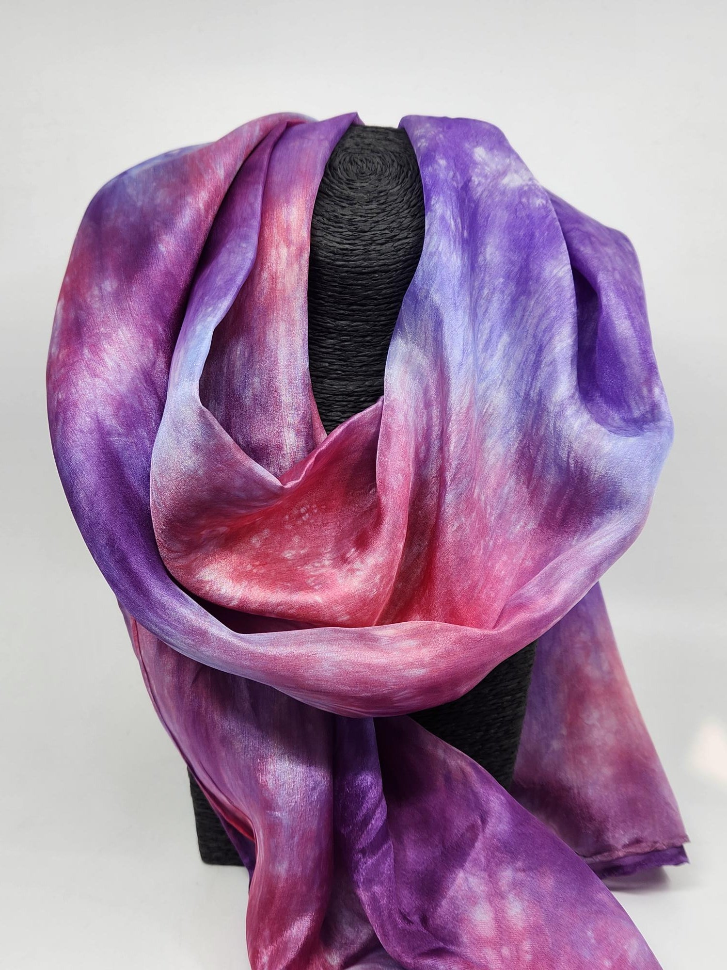 Hand Dyed 100% Silk Scarf - 1