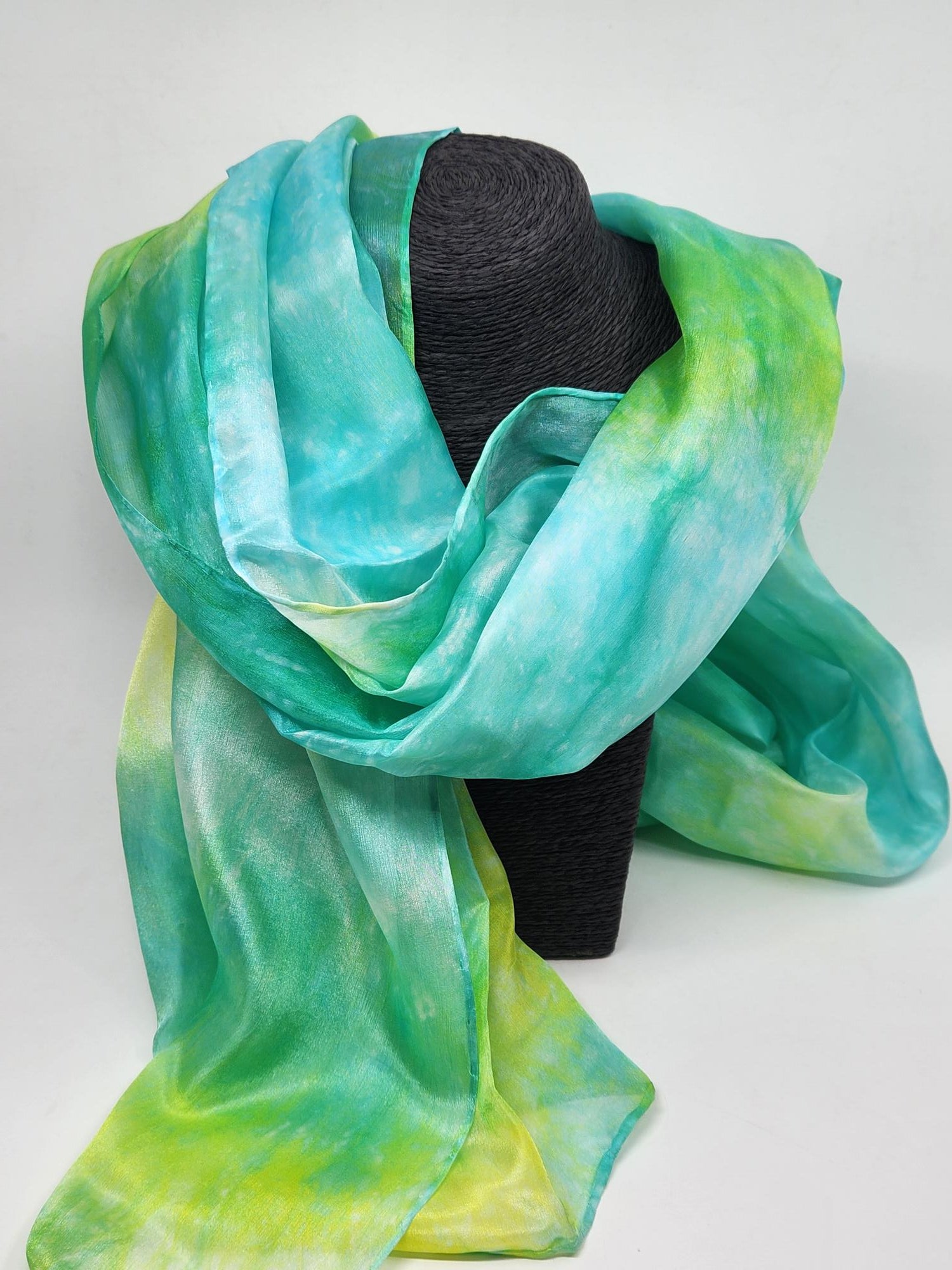 Hand Dyed 100% Silk Scarf - 3