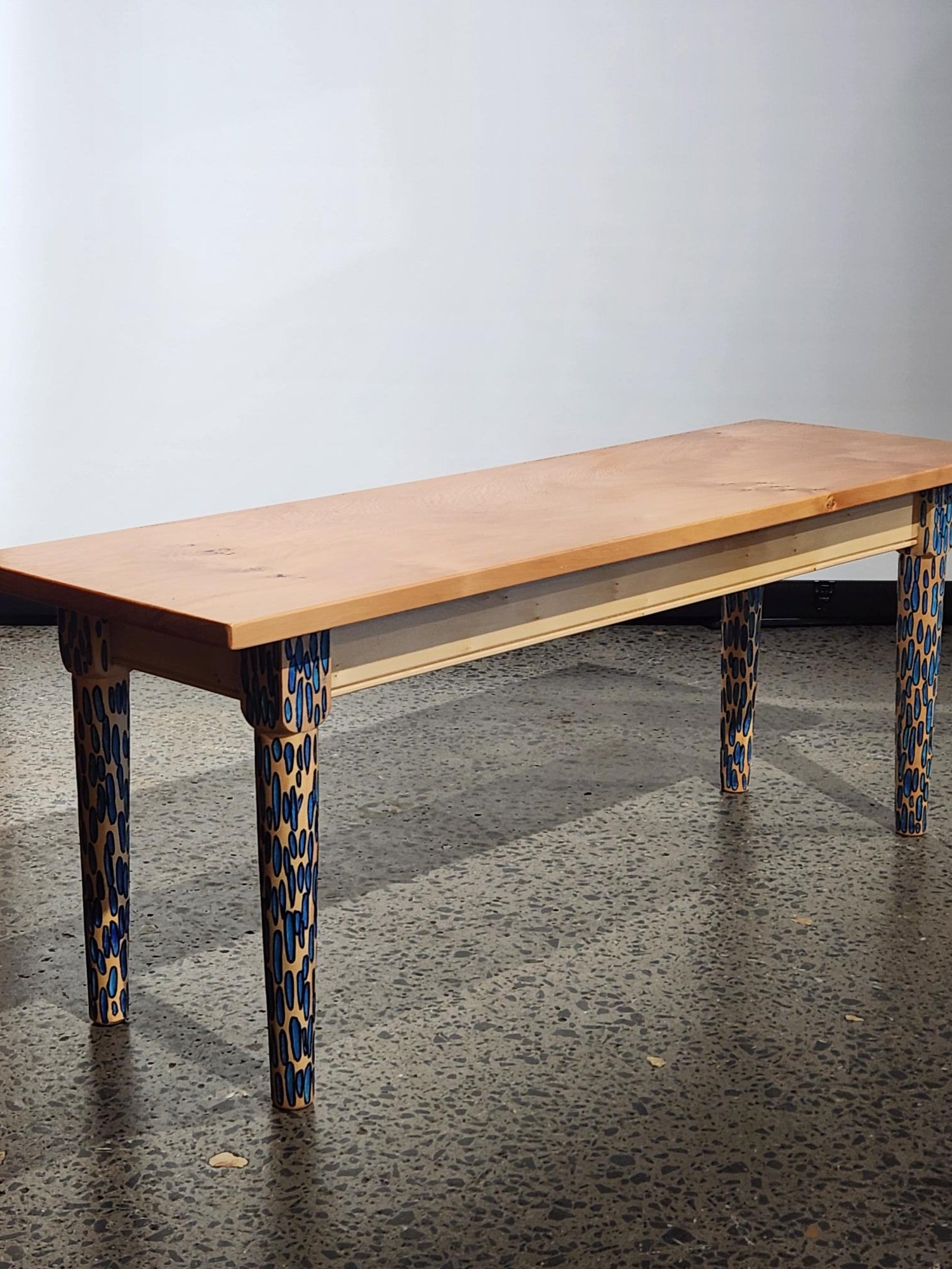 Blue Dalmatian Coffee Table