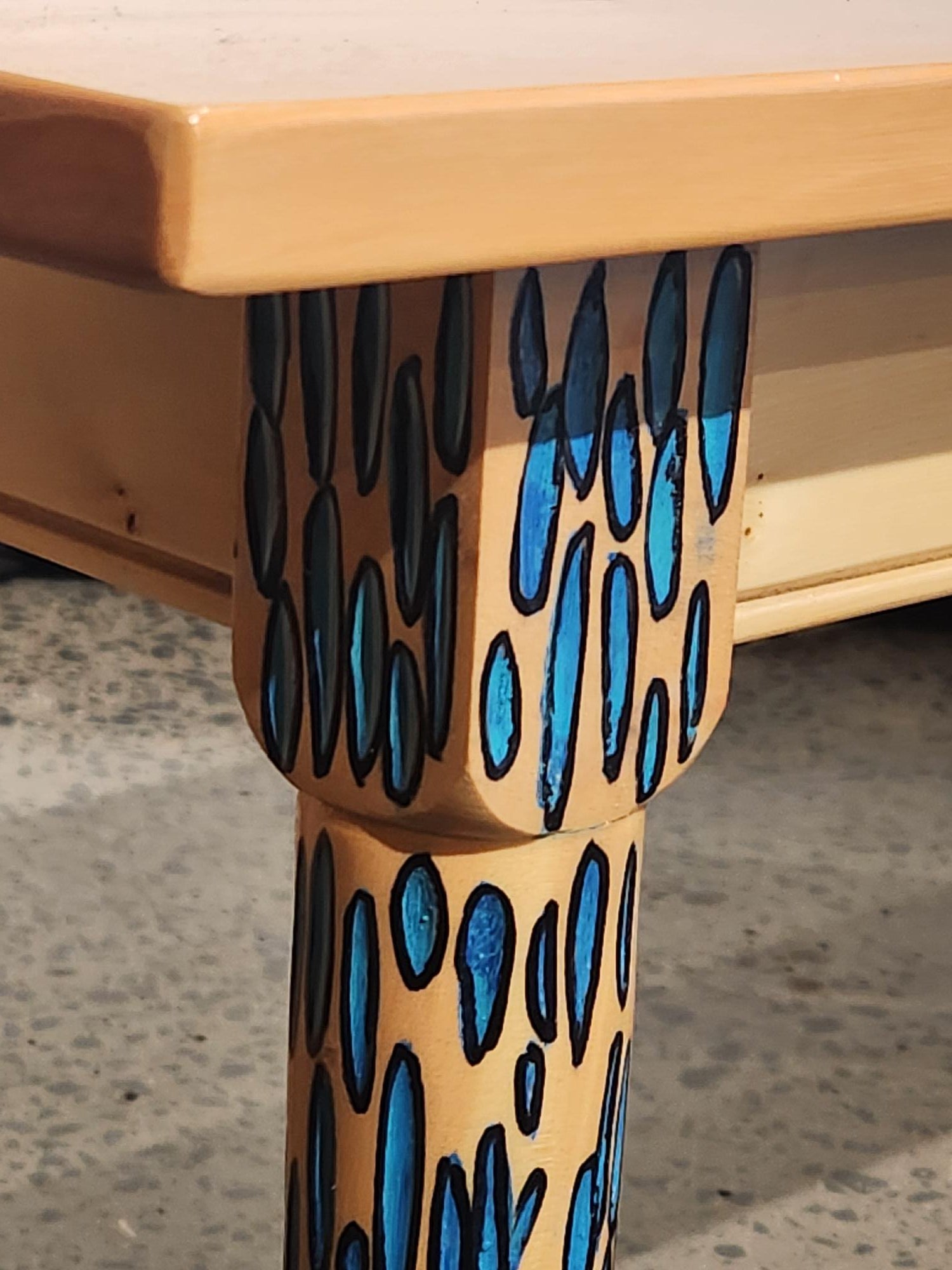 Blue Dalmatian Coffee Table