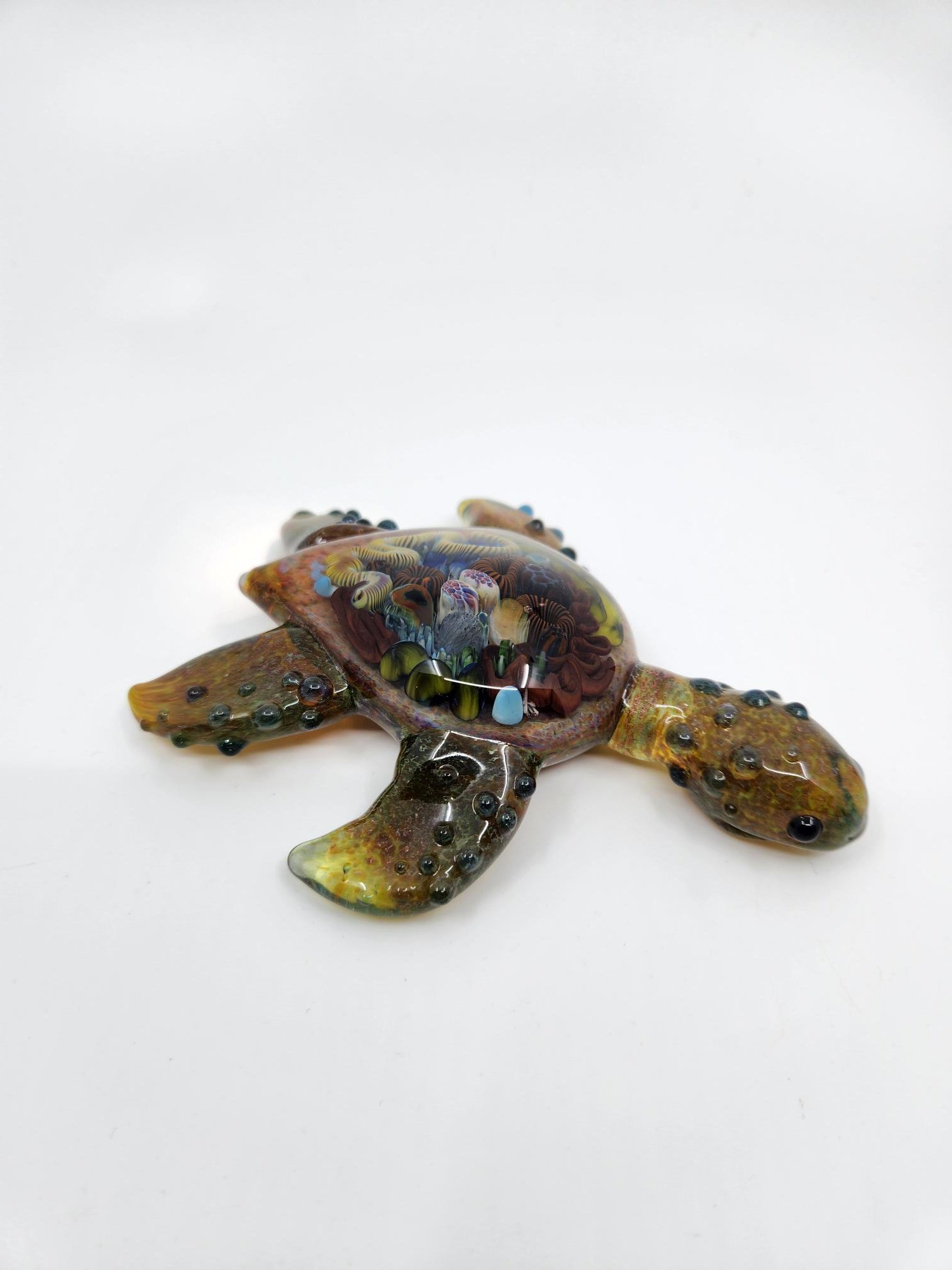 Art Glass Turtle - Light Brown