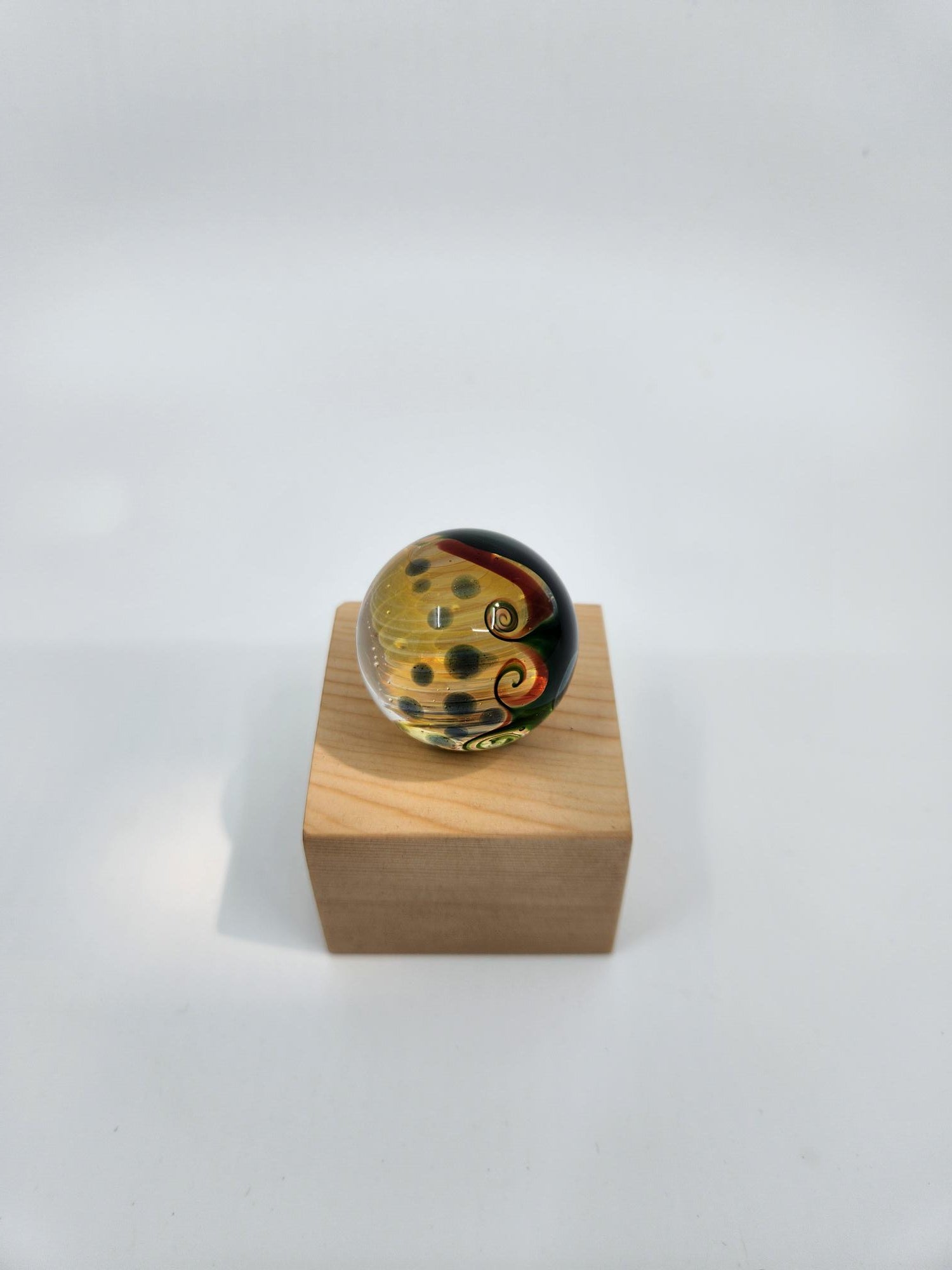 Gold Fumed Glass Marble