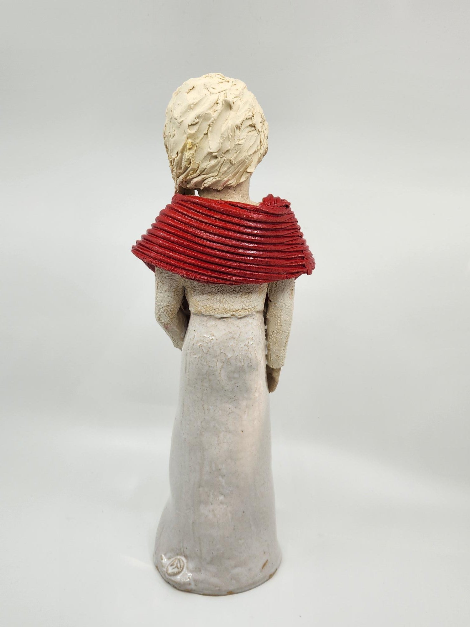 Lady With Red Shawl