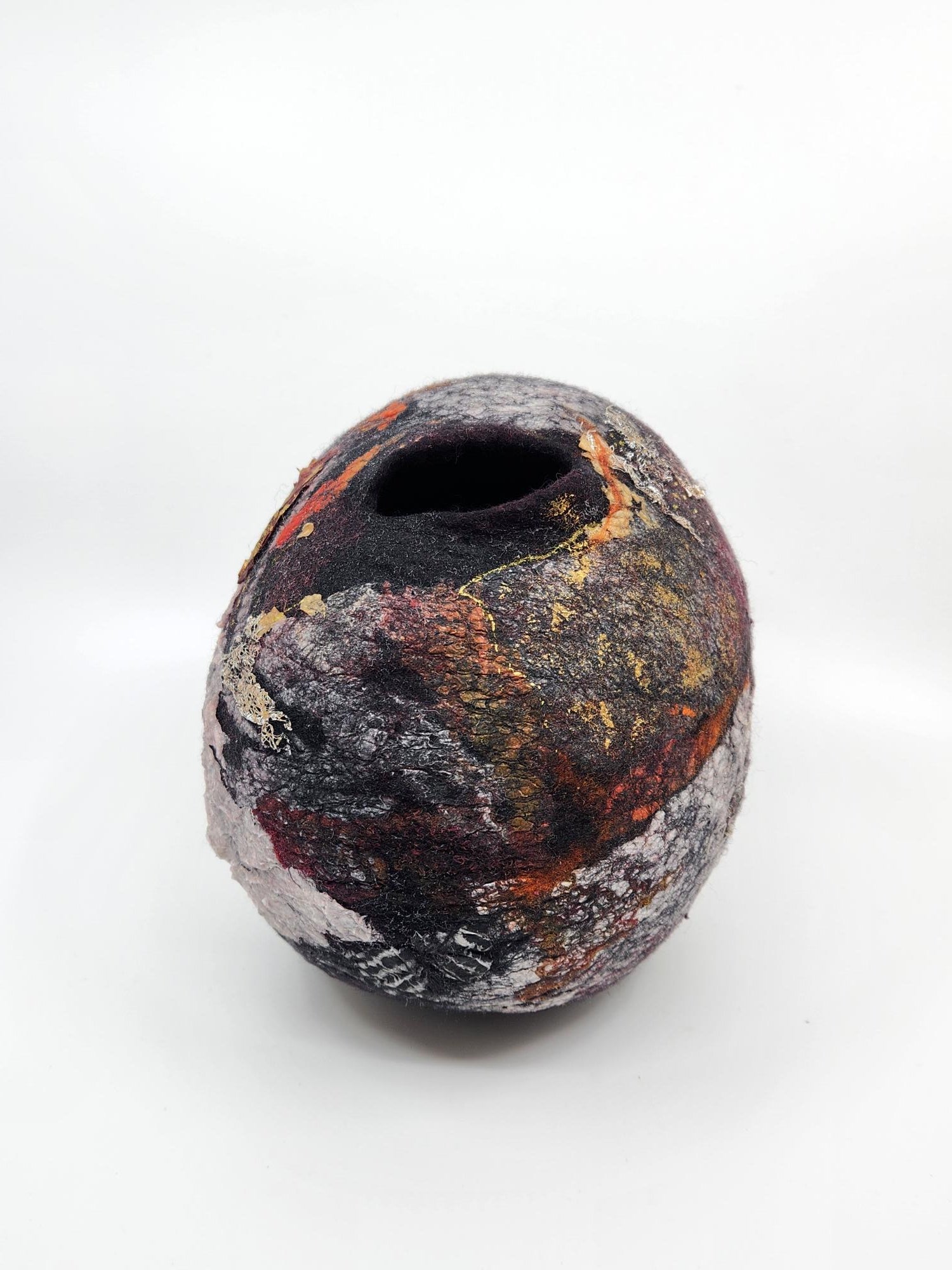 Treasures of the Earth - Hand-Felted Fibre Vessel