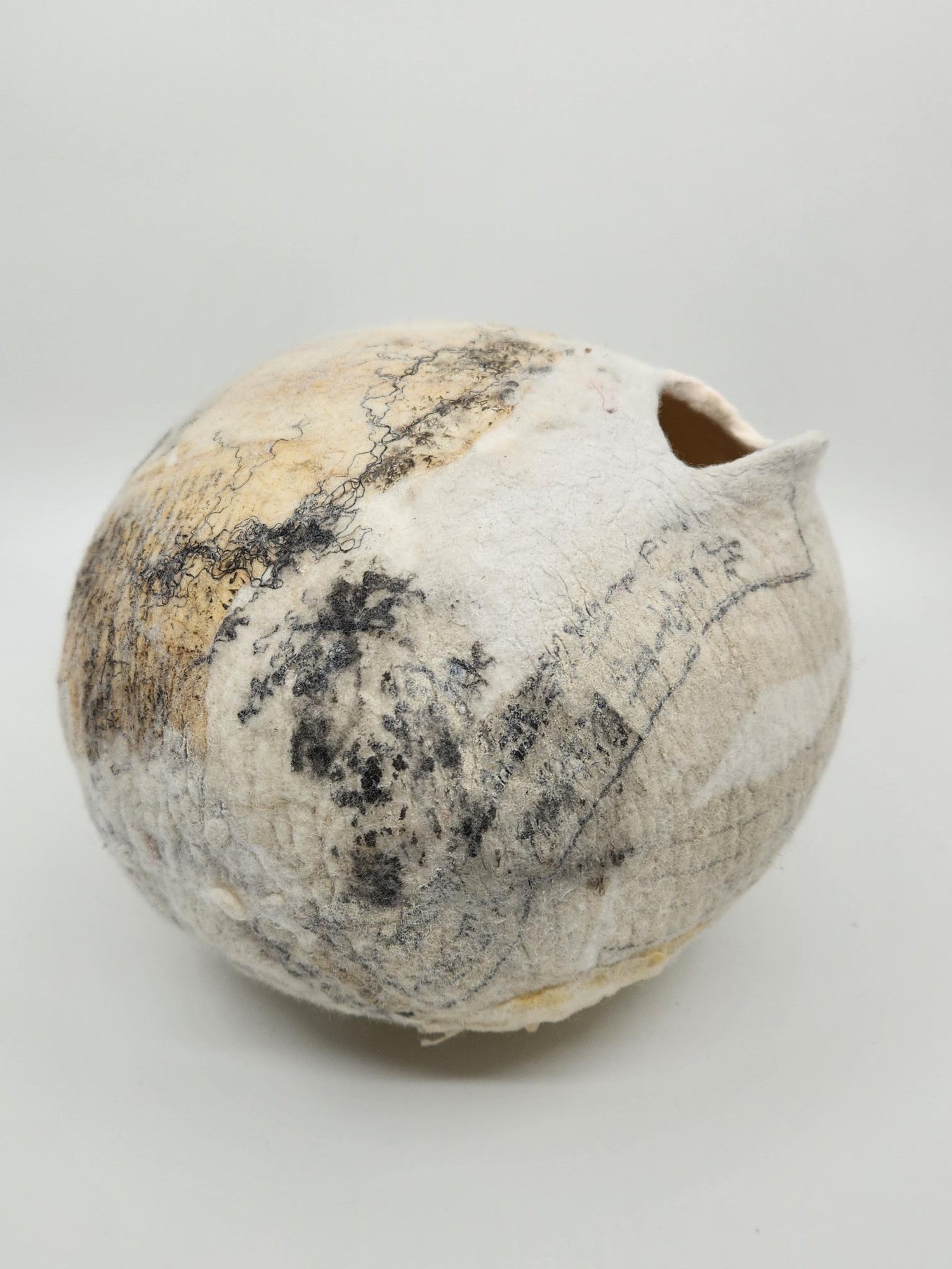 Treasures of the Earth - Hand-Felted Fibre Vessel