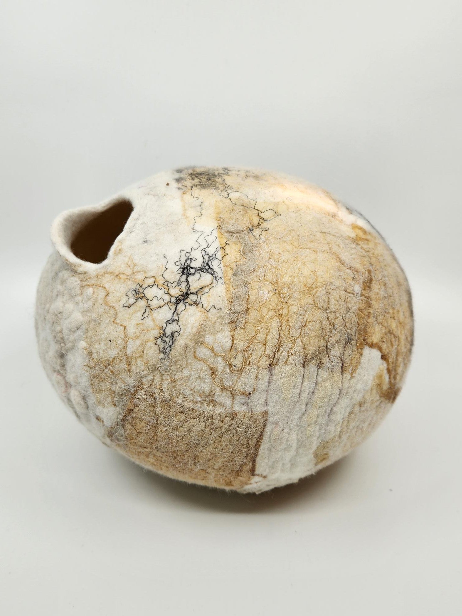 Treasures of the Earth - Hand-Felted Fibre Vessel