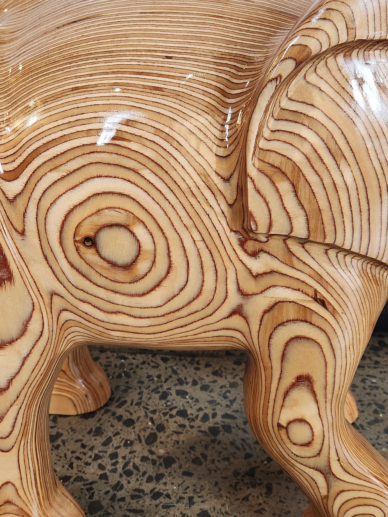 Large Timber Elephant