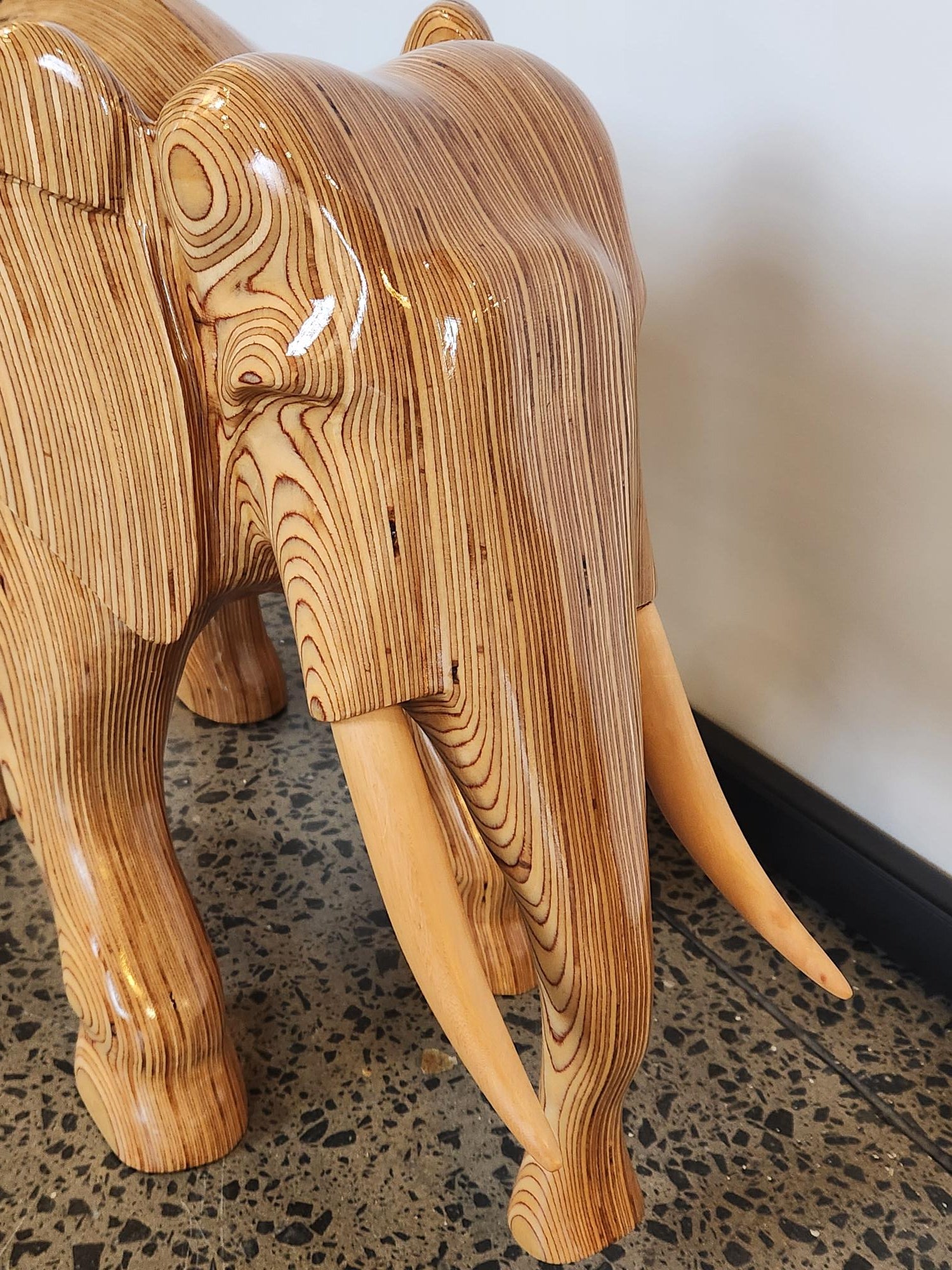 Large Timber Elephant