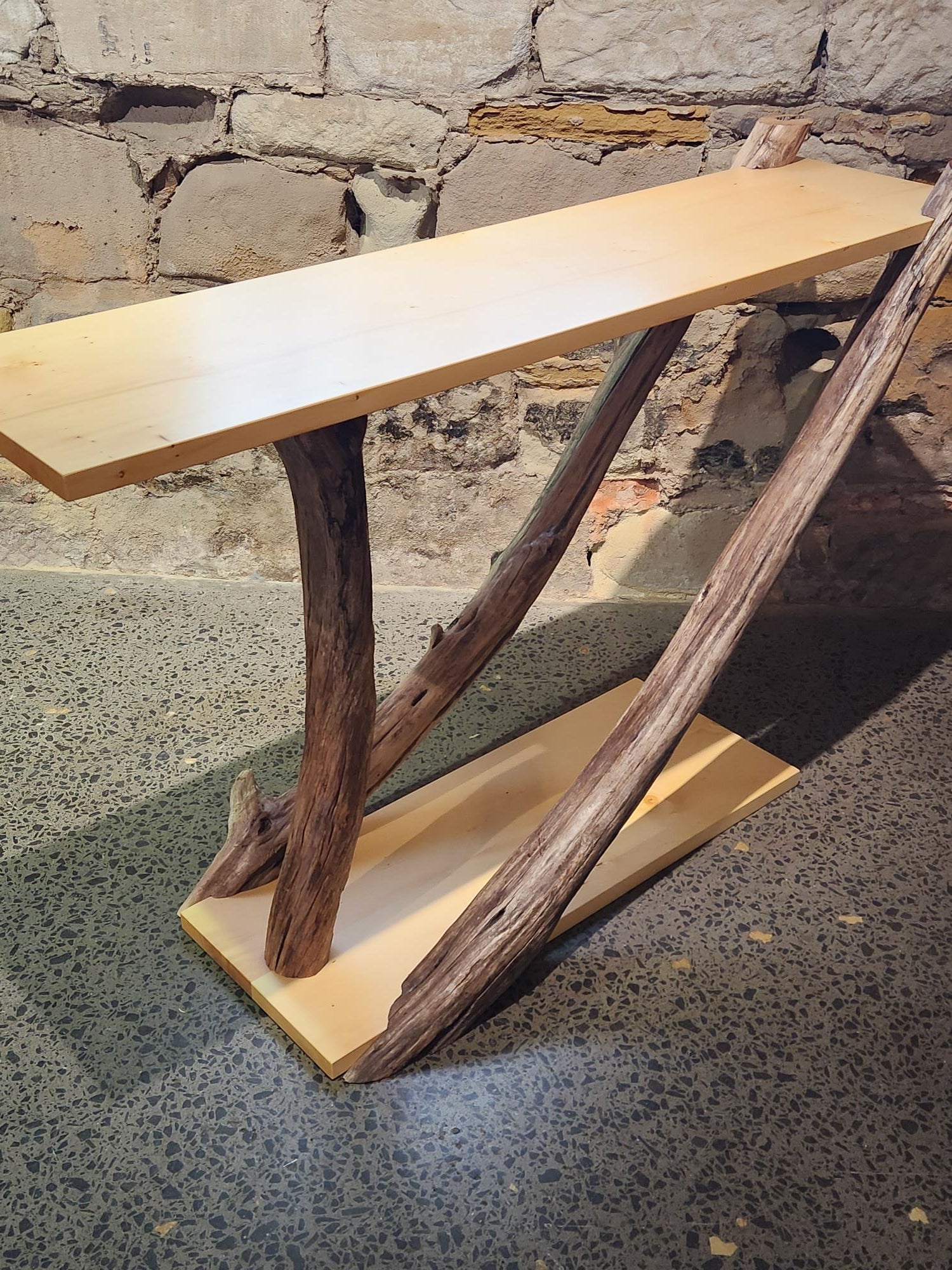 Derwent River Driftwood & Huon Pine Hall Table