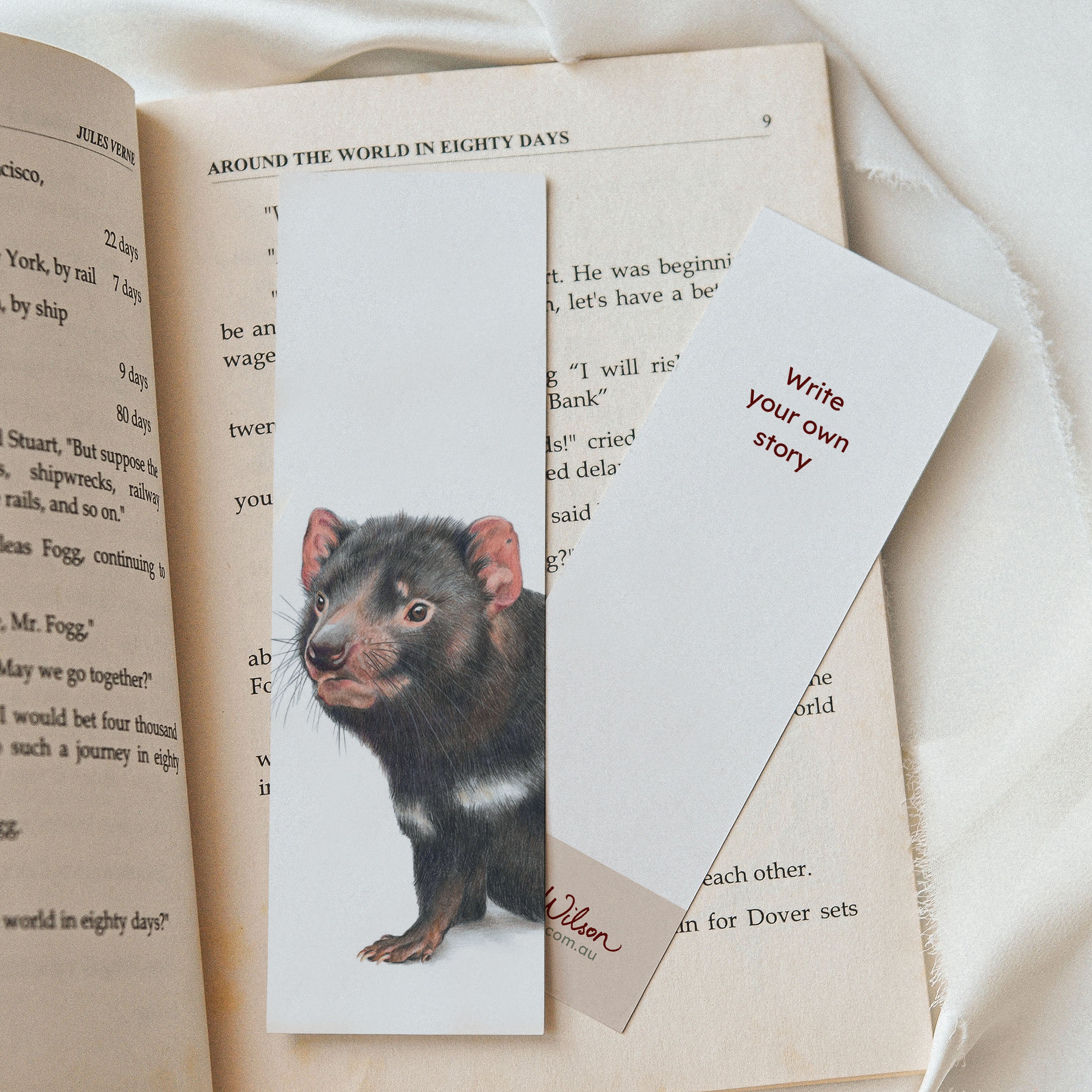 Tasmanian Devil Fine Art Bookmark