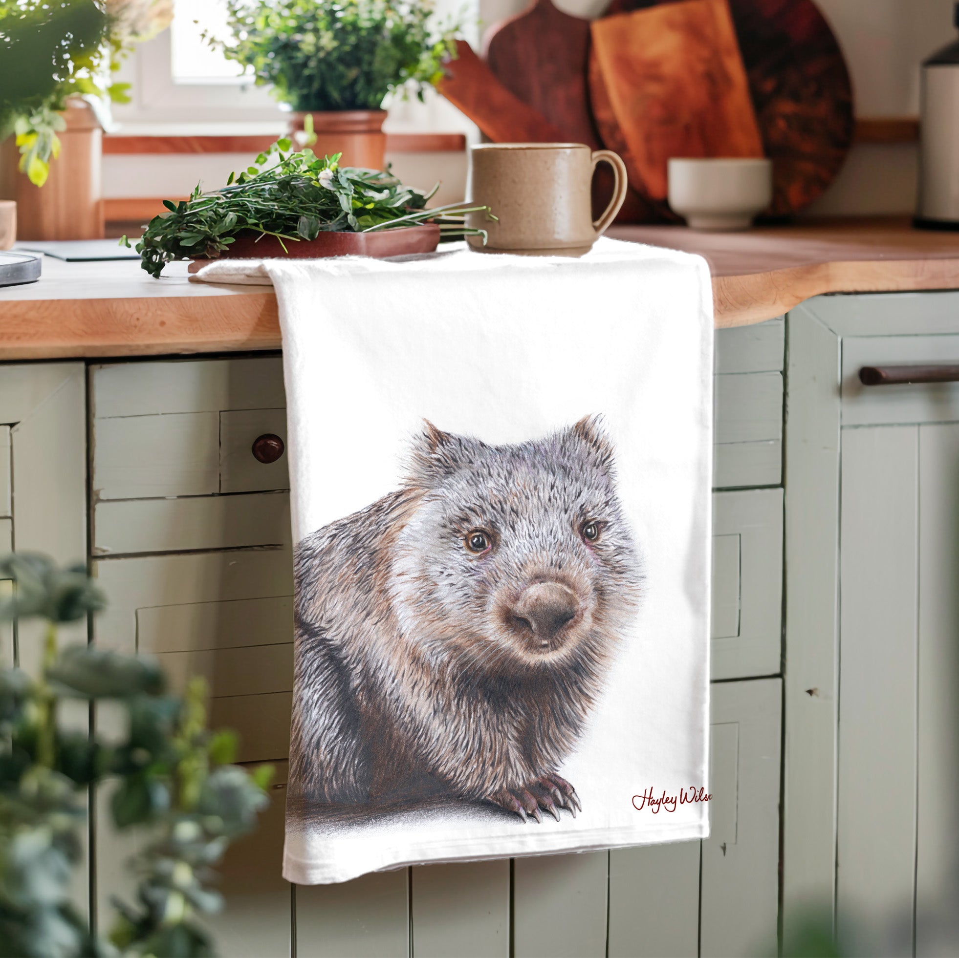 Wombat 100% Cotton Tea Towel (Copy)
