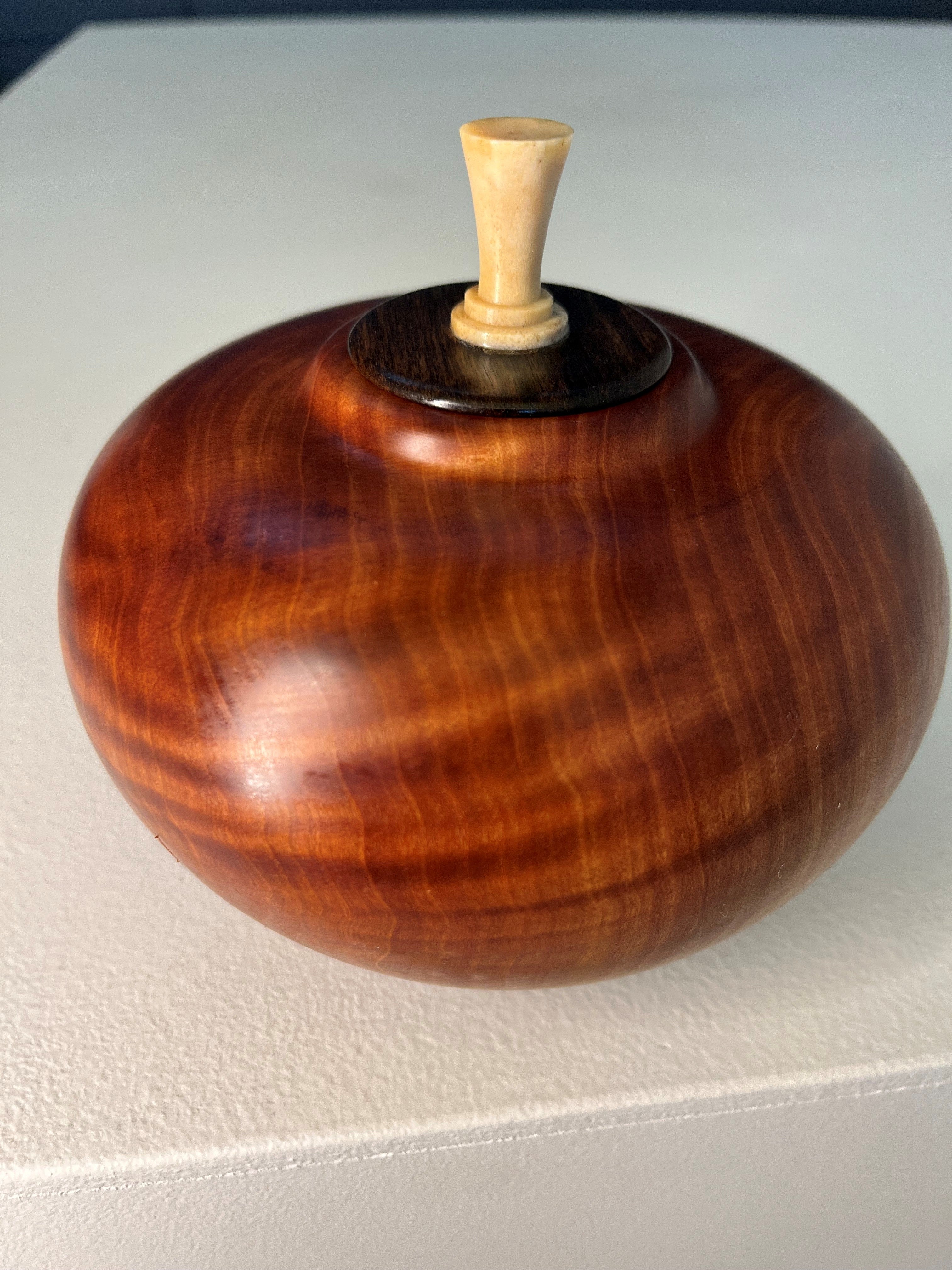 Cherry Vessel with Ebony Lid