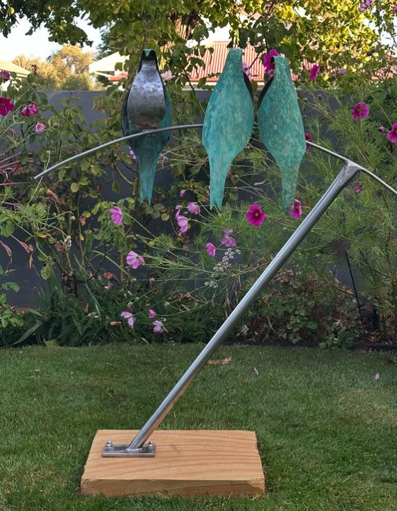 Trio Of Birds Sculpture