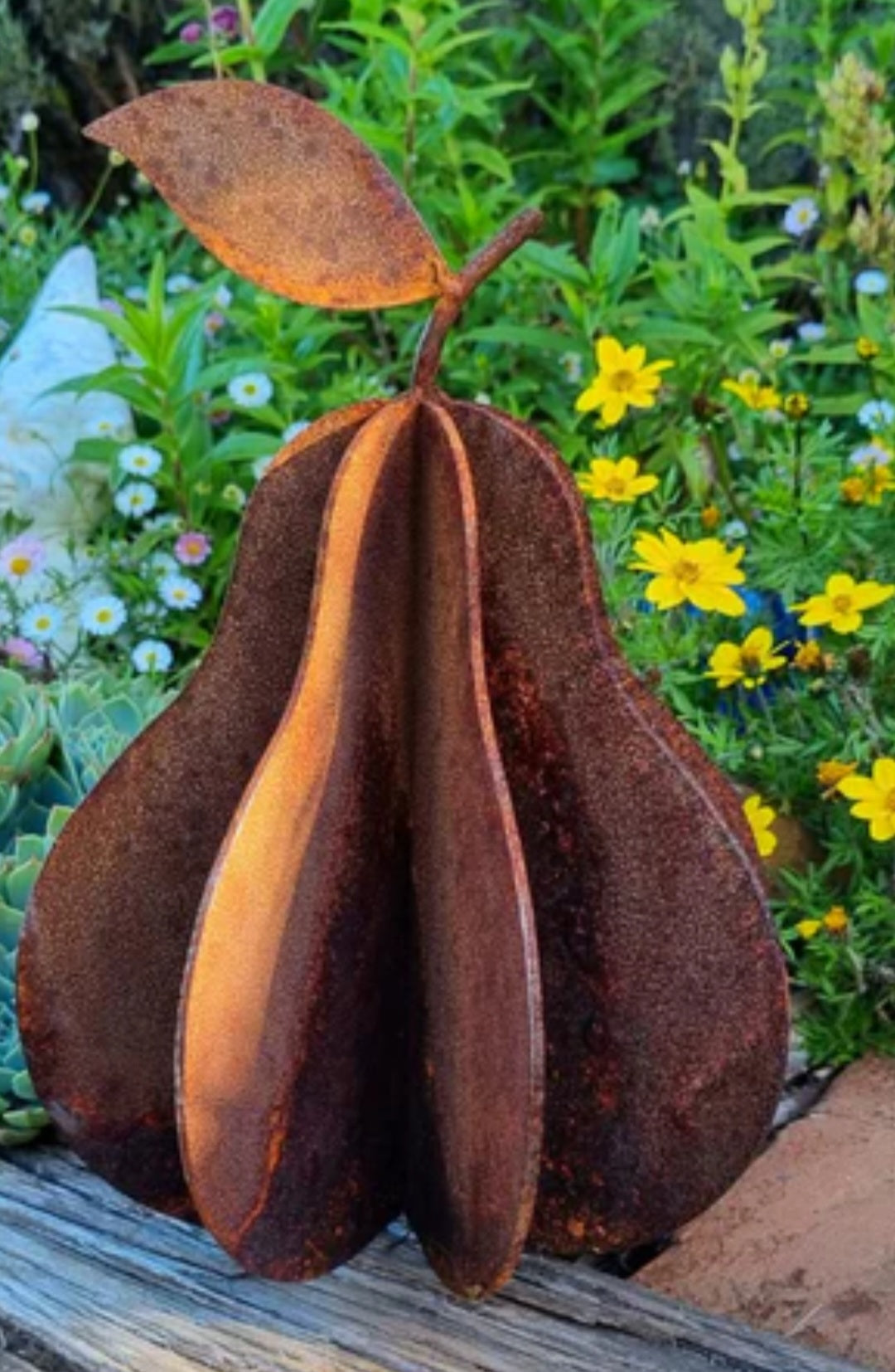 Petite Pear Garden Sculpture