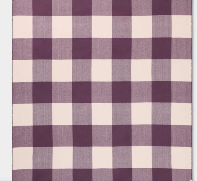 Merino Wool Smiths Lane Bed Blanket Q/K - Plum