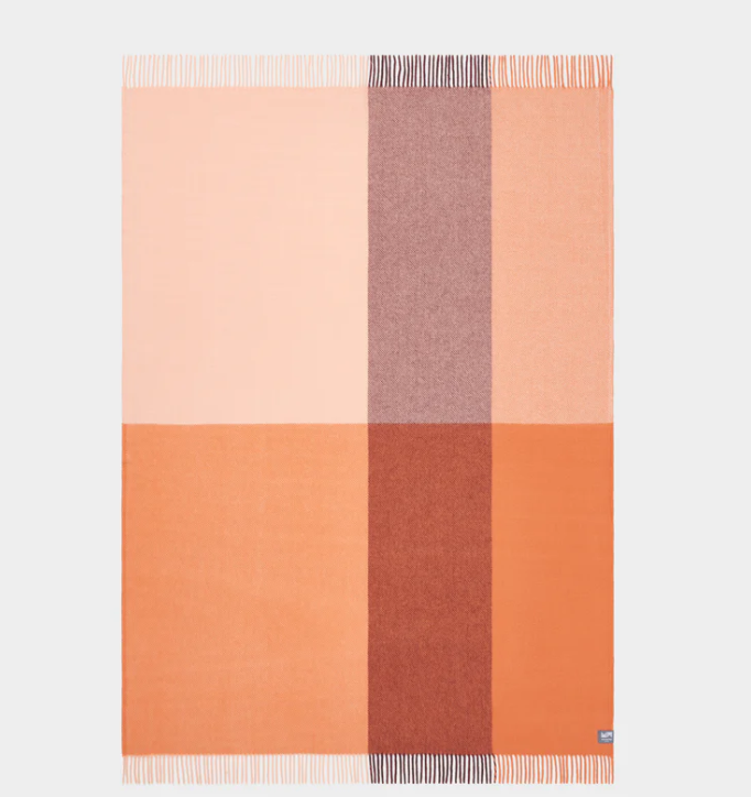 Merino Wool Gem Throw in Sunstone